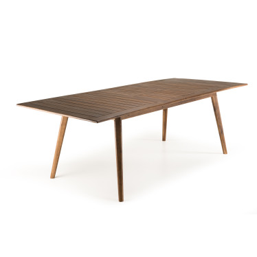 Table de jardin extensible 180/240x100cm en bois d'acacia Marrakech