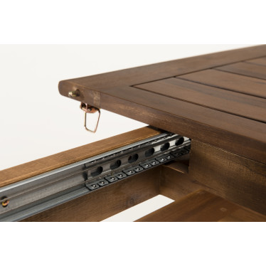 Table de jardin extensible 180/240x100cm en bois d'acacia Marrakech