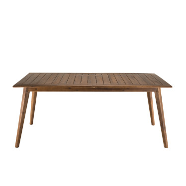 Table de jardin extensible 180/240x100cm en bois d'acacia Marrakech