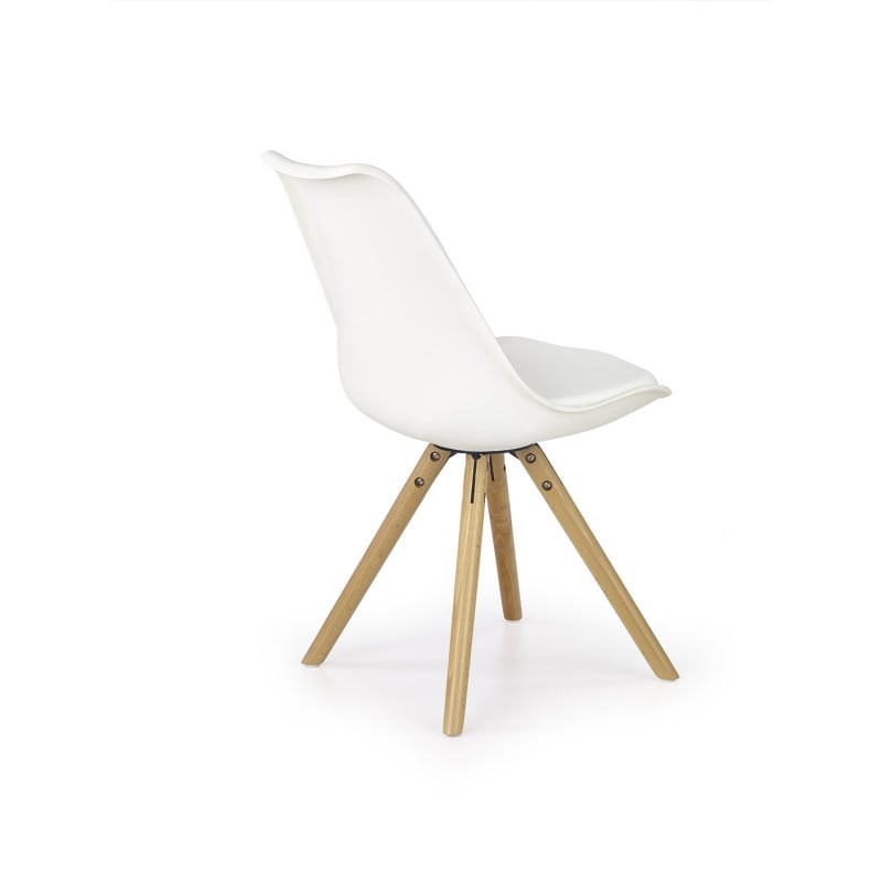 Chaise design blanche Malmo