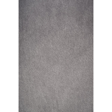 Chaise de salle à manger en velours gris clair avec pieds gris graphite en bois massif KANDRA