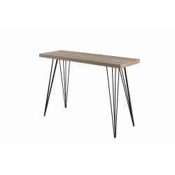 Console rectangulaire bois pieds métal 120x35 Sveg