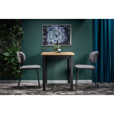Table à manger rectangulaire de style industriel 120x68 cm CEPHEE