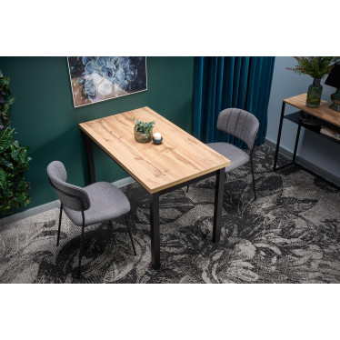 Table à manger rectangulaire de style industriel 120x68 cm CEPHEE