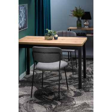 Table à manger rectangulaire de style industriel 120x68 cm CEPHEE