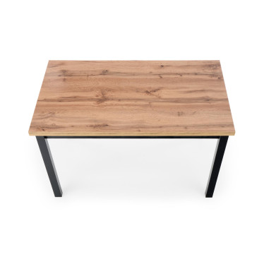 Table à manger rectangulaire de style industriel 120x68 cm CEPHEE