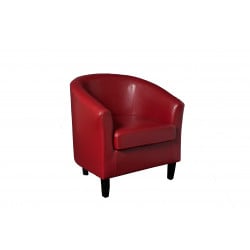 Fauteuil cabriolet rouge mana