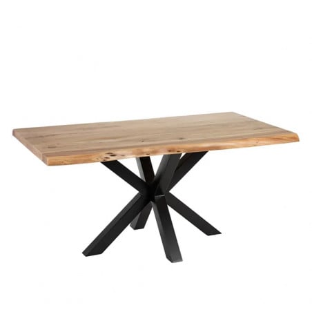 Table industrielle bois naturel 160cm Edern