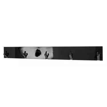 Porte-manteau Mural Design Noir à 5 Crochets Neli - Déco - So-Inside.com