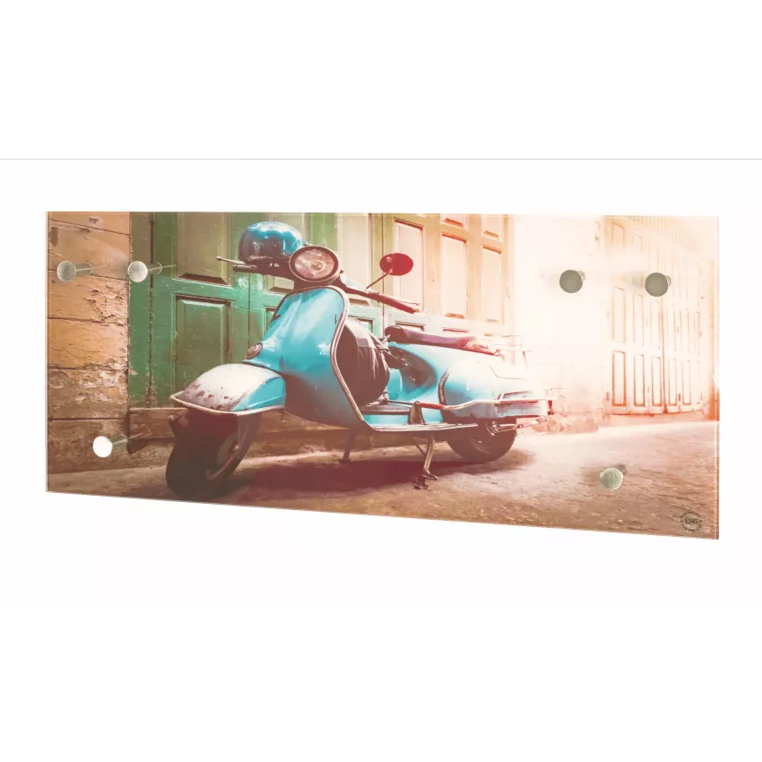 Porte-manteau en verre trempé design scooter Stig - So Inside