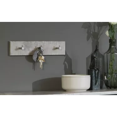 Patères murales design x3 en MDF effet béton Grey - So Inside