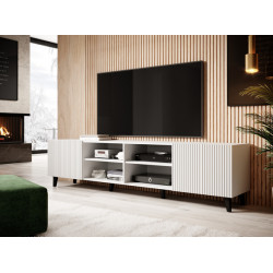 Meuble TV design blanc 200...