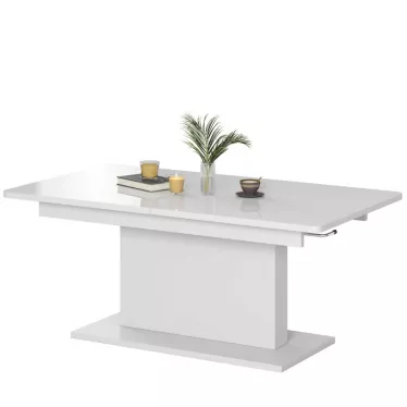 Table extensible et réglable en hauteur blanche ALLAN