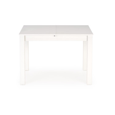 Table de salle à manger blanche avec rallonge intégrée 100 - 138 cm