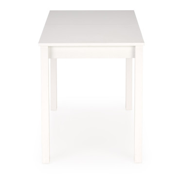 Table de salle à manger blanche avec rallonge intégrée 100 - 138 cm