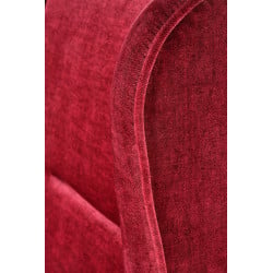 Fauteuil contemporain en tissu rouge bordeaux SPRING 2