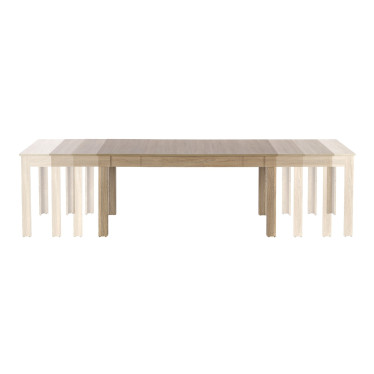 Schéma technique de la grande table à manger extensible chêne sonoma Aude