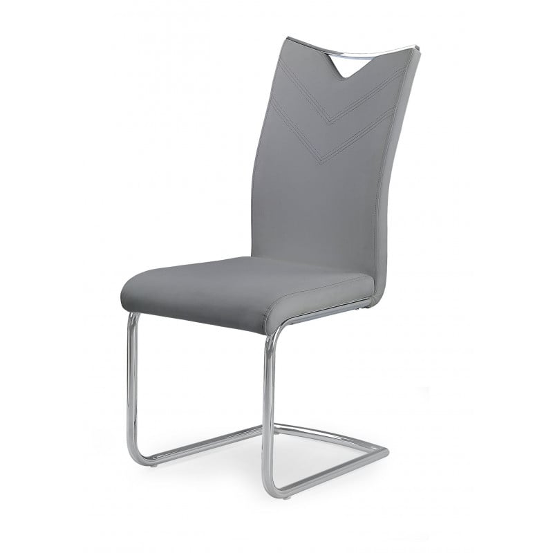 Chaise design métal et éco-cuir Octavia