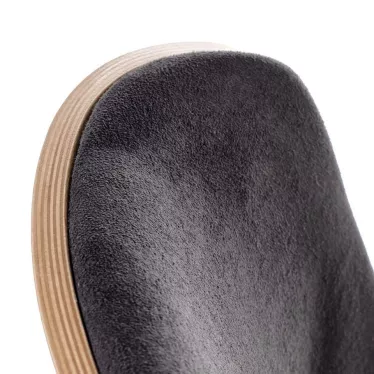 Chaise contemporaine style industriel noire et aspect chêne - PICKUP