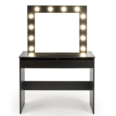 Coiffeuse noire avec led Stars