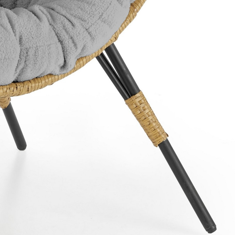 Fauteuil oeuf sur pieds en...