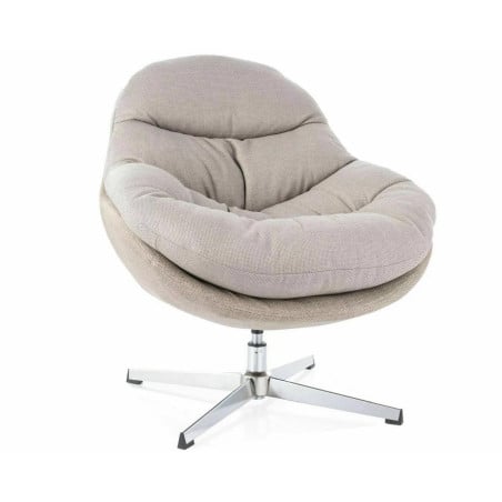 Fauteuil lounge pivotant rembourré en tissu Spinel - Fauteuils - So Inside