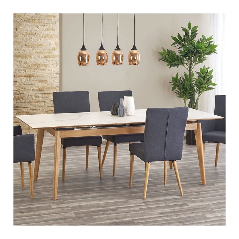 Table scandinave extensible et son grand plateau en ...