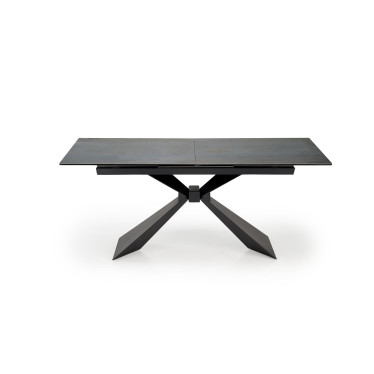 Table à manger extensible aspect marbre bleu 180 - 230 cm Micka