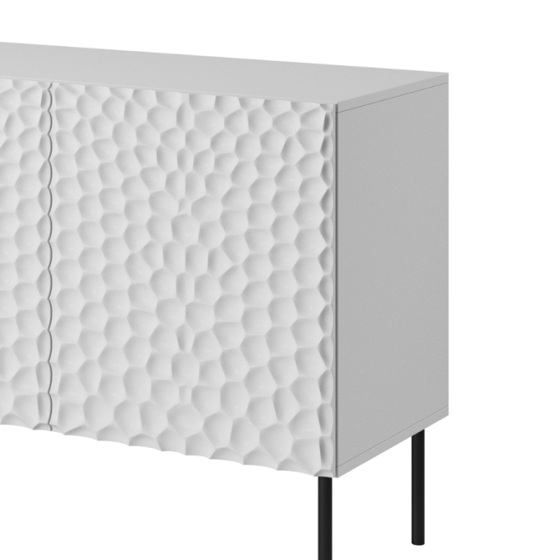 Buffet bas design blanc mat...