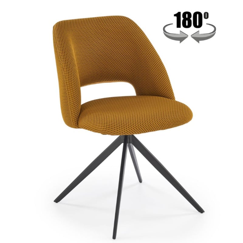 Chaise design jaune...