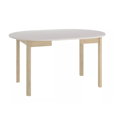 Table ronde extensible cachemire 8 personnes style naturel NOVELLAZ5 - Tables à manger - So Inside