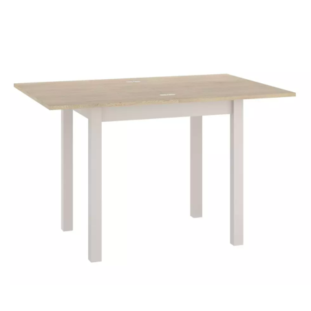Table extensible pliable carrée bois clair cachemire 8 pers ATLANTISZ3 - Tables à manger - So Inside