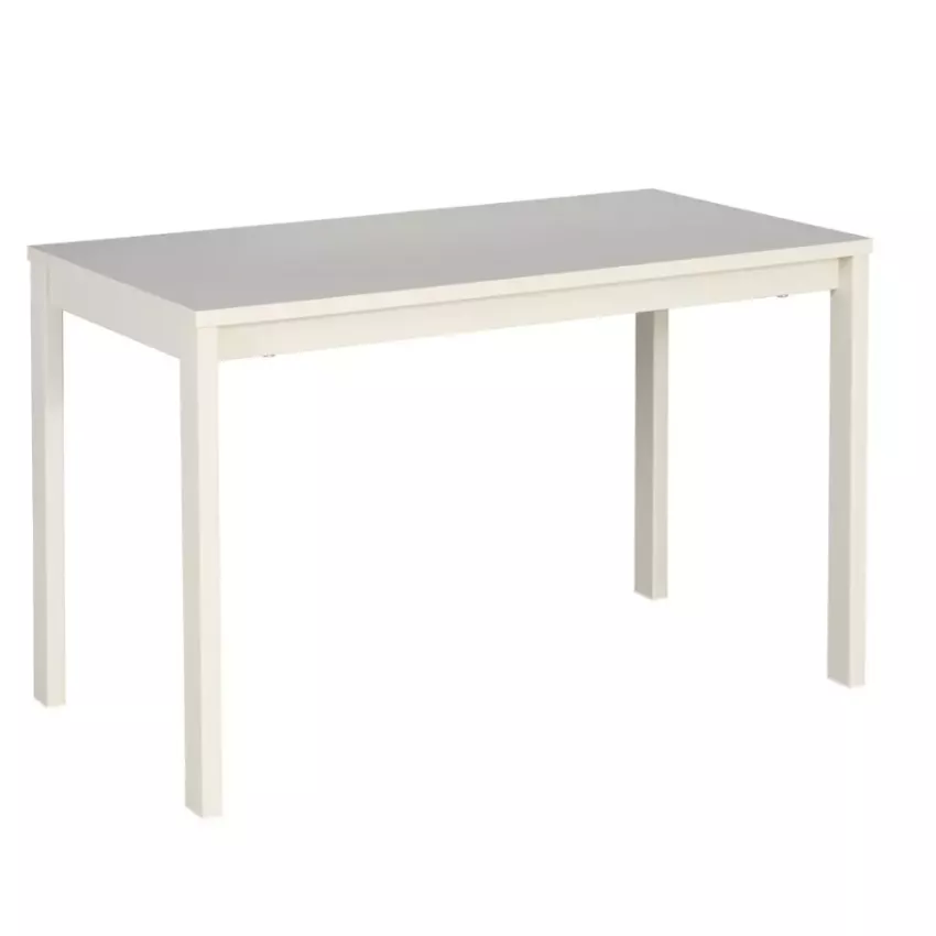 Table basse SELI  couleur blanc cassé, 75 cm au design rectangulaire