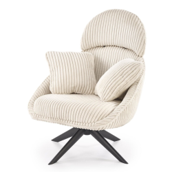 Fauteuil pivotant en tissu...