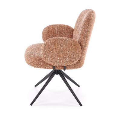 Silhouette de profil de la chaise pivotante avec accoudoirs Andrea