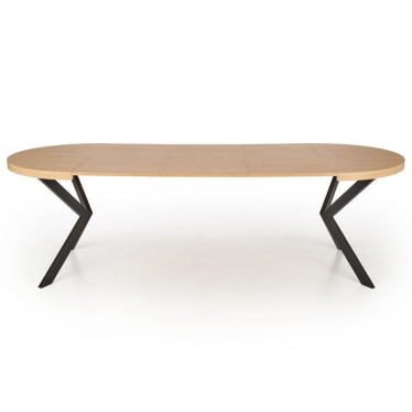 Table de salle à manger modulaire avec pieds design en métal noir