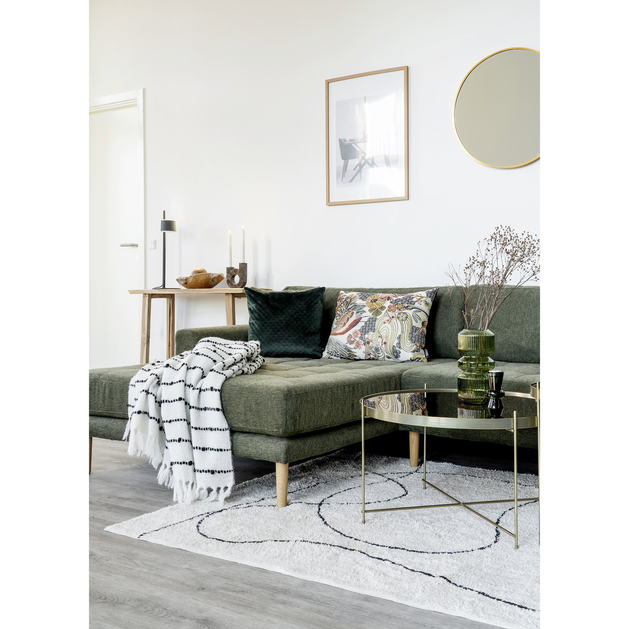 Reidar Rug - Rug, cotton, natural, 160x230 cm