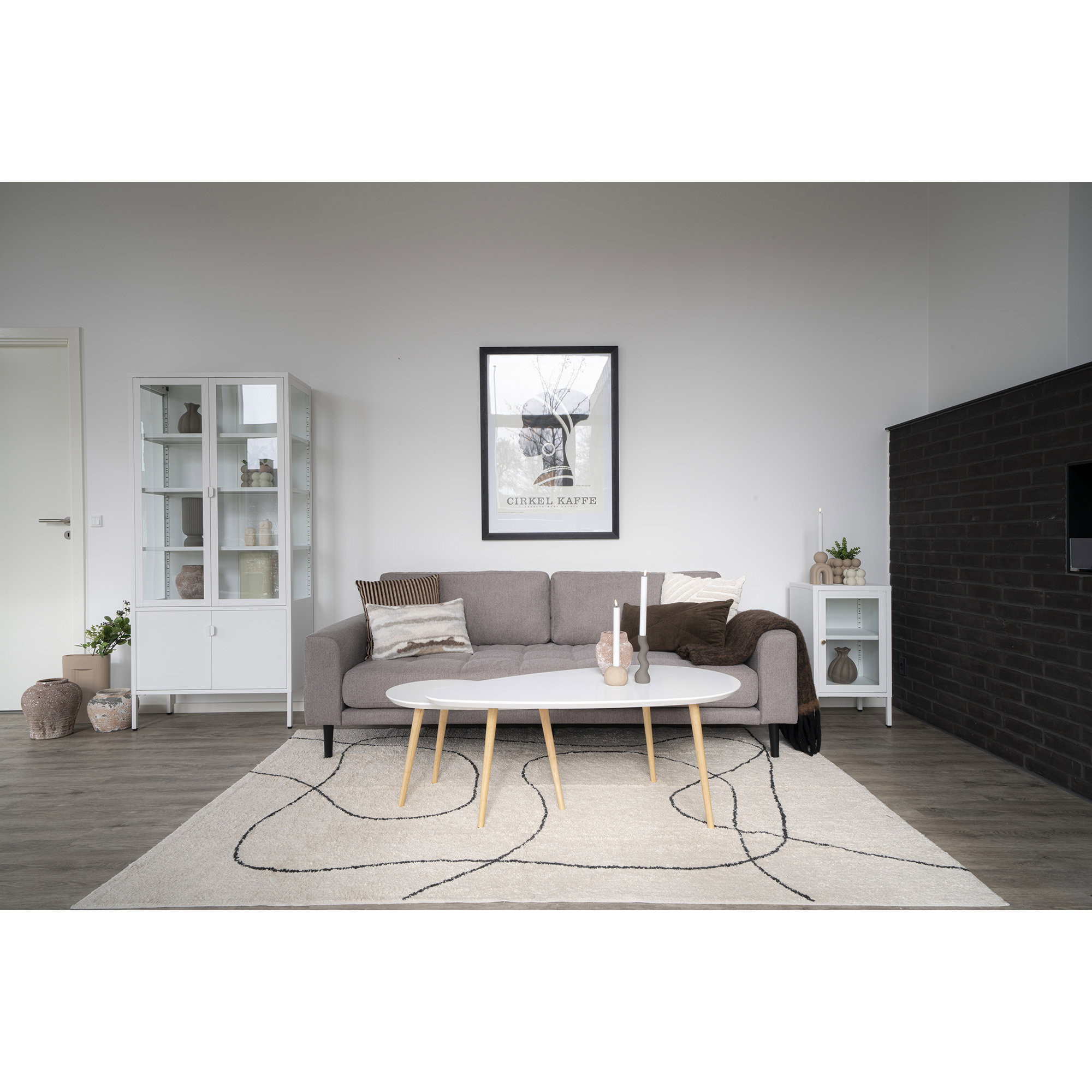 Reidar Rug - Rug, cotton, natural, 160x230 cm