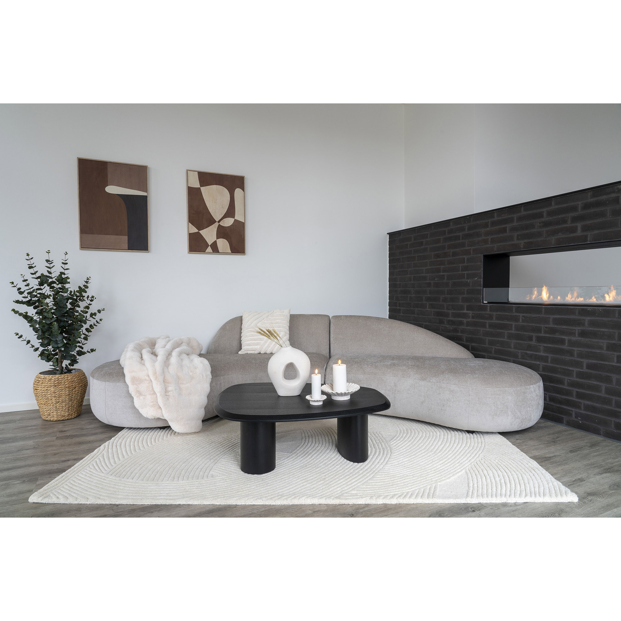 Leandro Rug - Rug, hand tufted, ivory 160x230 cm