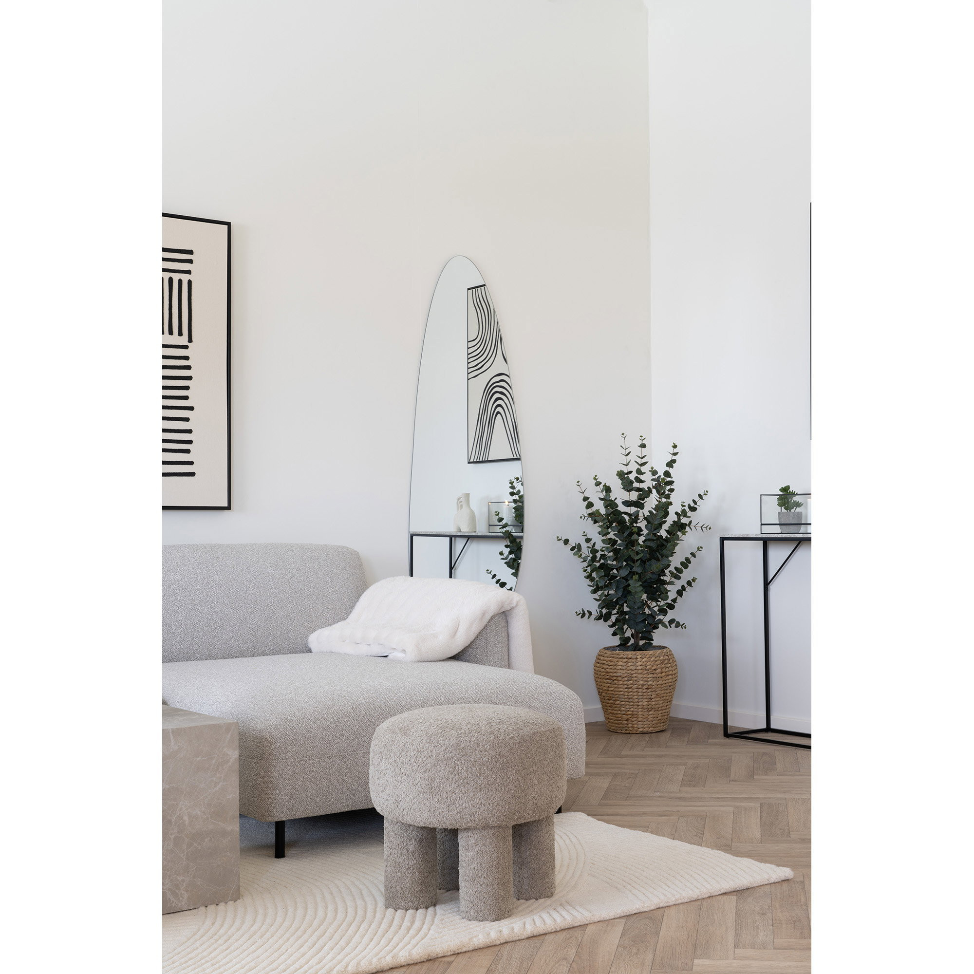 Leandro Rug - Rug, hand tufted, ivory 160x230 cm