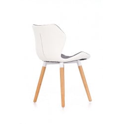 Chaise design scandinave gris et blanc Anders