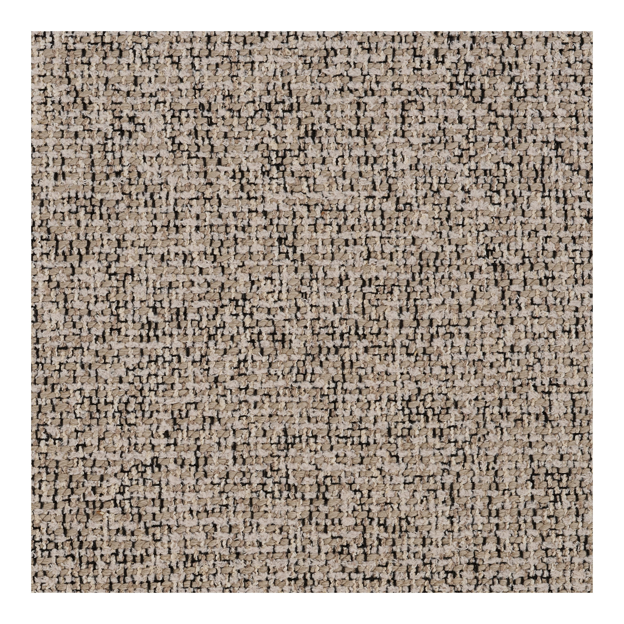 Gros plan sur la texture détaillée du tissu gris du canapé Zoltan
