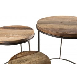 Tables gigognes x3 design industriel Tinesixe