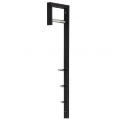 Porte manteau mural noir Skipi