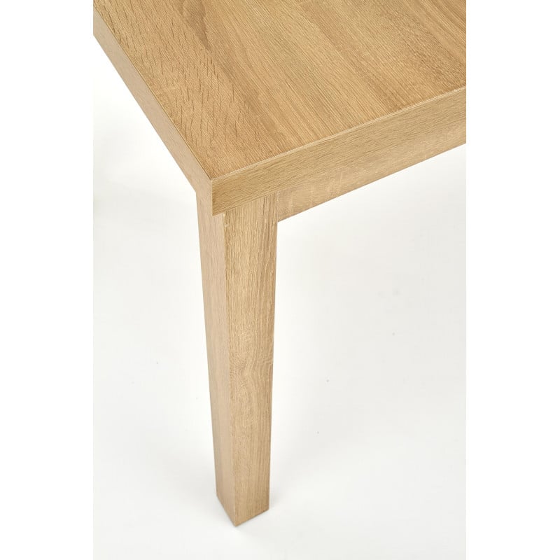 Table rectangulaire extensible style chêne doré Squirrel