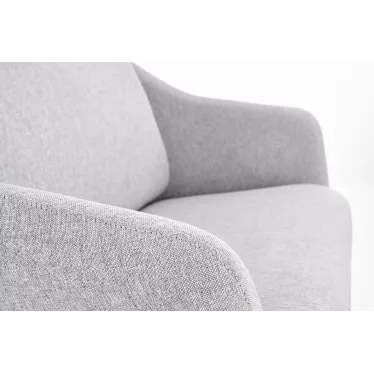 Canapé confort métal et tissu gris May