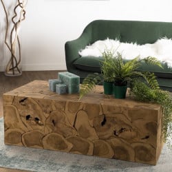 Table basse 120x60cm Teck nature
