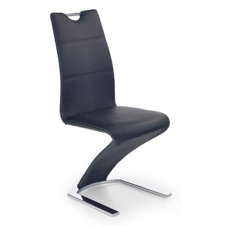 Chaise noire design avec pied U Esty - Chaises - So Inside