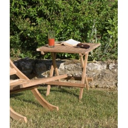 Table carrée en bois de teck Summer